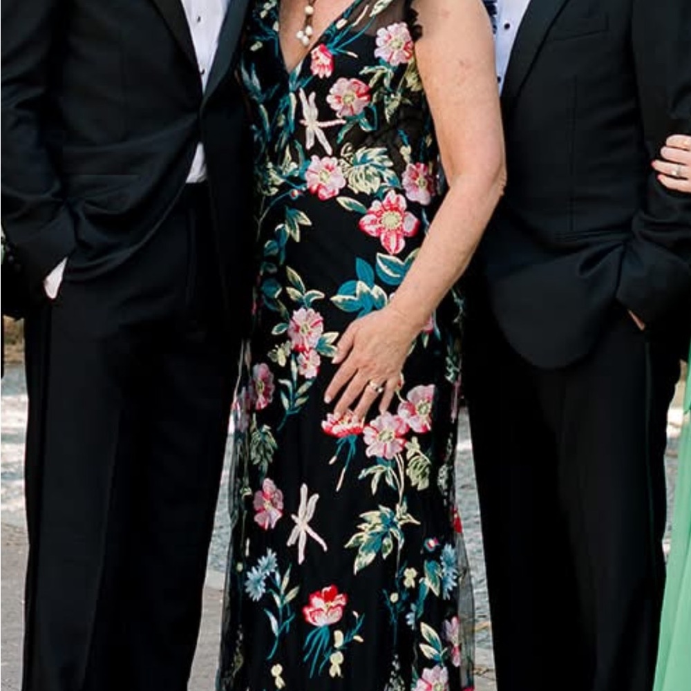 Floral Black Dress